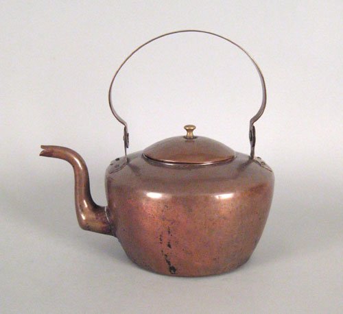Philadelphia copper kettle, early 19th c., impr