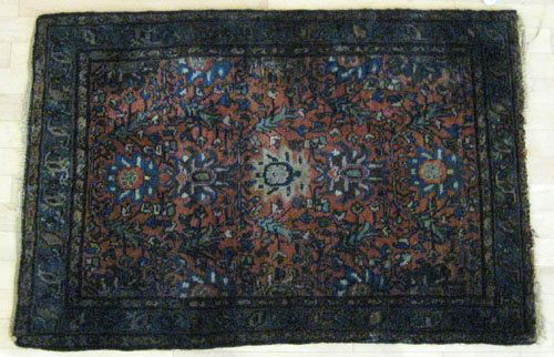 Two Hamadan carpets, ca. 1930, 6' 1'' x 3' 4'' and: Two Hamadan carpets, ca. 1930, 6' 1'' x 3' 4'' and 3' 10'' x 2' 7''.