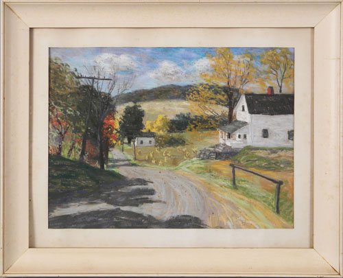 Wilmer Grunwald (American, 20th c.), pastel title