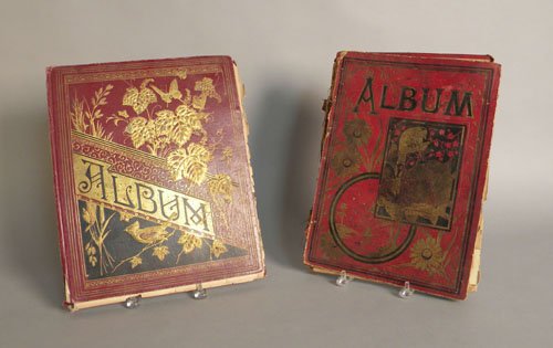 Group of postcards and trade cards to include two