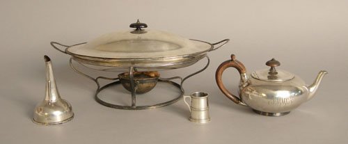 Group of English silver, 19th c., to include a wa