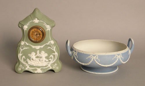 Wedgwood bowl, 4 1/2'' h., 10 1/4'' dia., together