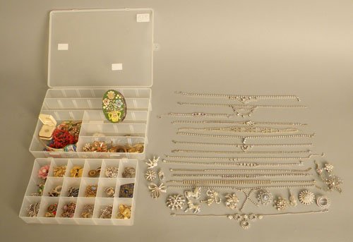 Large group of costume jewelry.