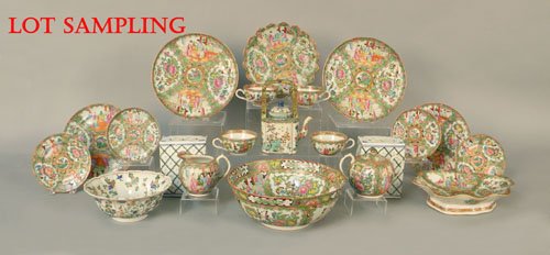 Large group of Rose medallion and export tablewar: Large group of Rose medallion and export tablewares.