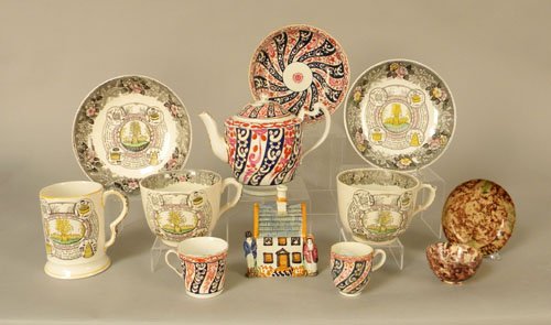 Miscellaneous pottery and porcelain tablewares.: Miscellaneous pottery and porcelain tablewares.