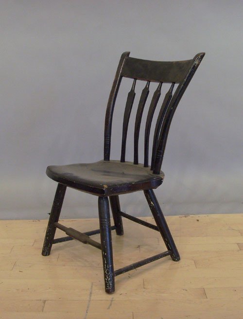 Child's arrowback windsor chair, 19th c., stamped: Child's arrowback windsor chair, 19th c., stamped W. Miller.