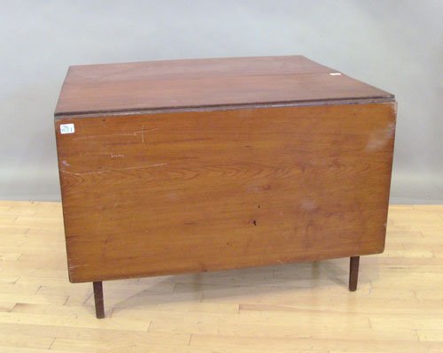 Federal cherry drop leaf dining table, ca. 1800, : Federal cherry drop leaf dining table, ca. 1800, 27 1/4'' h., 20'' w., 41'' d.