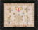 576: Exquisite silk on linen love token dated 1800 w