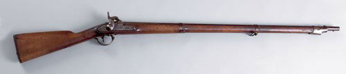 U.S. Model 1842 percussion musket, made at Harp: U.S. Model 1842 percussion musket, made at Harpers Ferry, .69 cal., 42'' round barrel. Provenance: Gloucester County Historical Society.