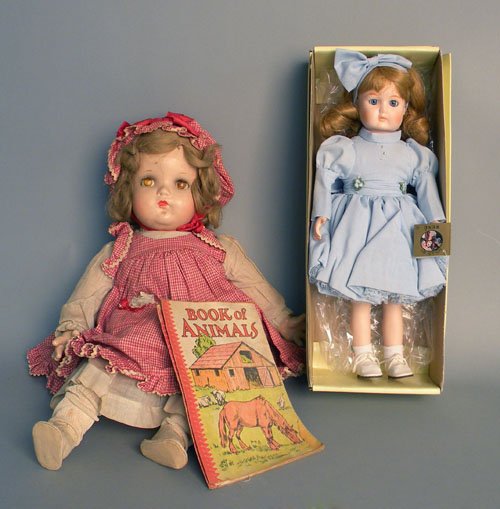 Madame Alexander Baby Maguffey doll, together wit: Madame Alexander Baby Maguffey doll, together with a Tai porcelain doll and two cloth children's books.
