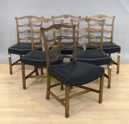 Set of six Kittinger ribbonback dining chairs.: Set of six Kittinger ribbonback dining chairs.