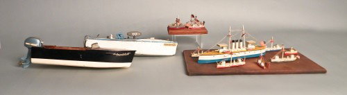 Group of toy boats.: Group of toy boats.