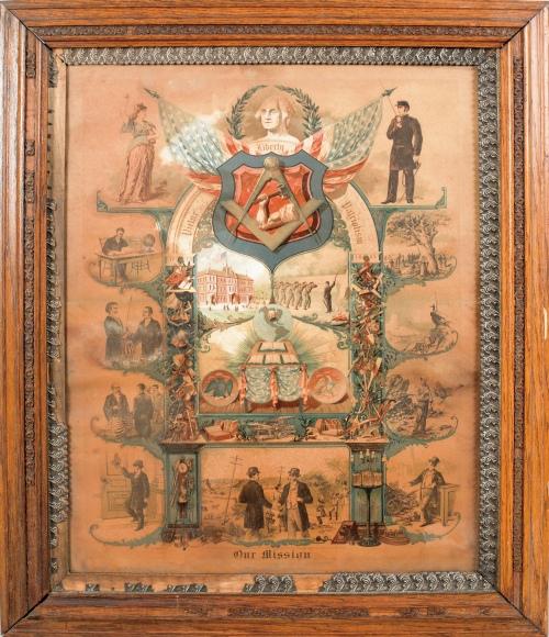 Dawson Lawrence color lithograph titled Our Miss