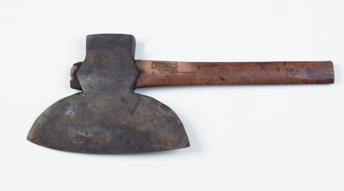 Left-handed broad ax impressed C. Kidd, 18th c.: Left-handed broad ax impressed C. Kidd, 18th c.
