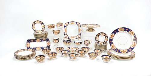 Royal Albert Crown china tableware to include pla: Royal Albert Crown china tableware to include plates, cups and saucers, etc., approximately sixty-four pieces.