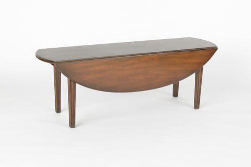 Kittinger mahogany drop leaf table, 19'' h., 16'': Kittinger mahogany drop leaf table, 19'' h., 16'' w., 54'' d.