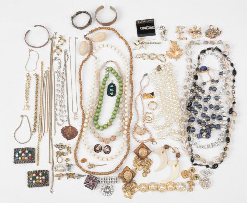 Collection of vintage jewelry by Manet, Dior, Giv: Collection of vintage jewelry by Manet, Dior, Givenchy, etc.