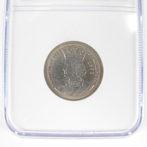 U.S. 1893 Isabella 25 cent piece, Certified, MS 6: U.S. 1893 Isabella 25 cent piece, Certified, MS 63.