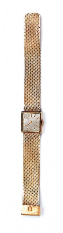 Universal Genève 14k gold wrist watch.: Universal Genève 14k gold wrist watch.