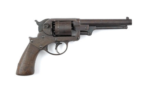 Starr Arms Co. model 1858 double action Army revo: Starr Arms Co. model 1858 double action Army revolver, .44 caliber percussion, SN#3752, 6'' round barrel.