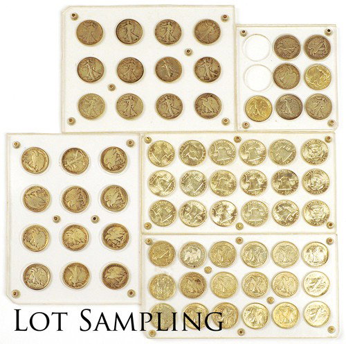 U.S. silver coinage to include four dimes (1833, : U.S. silver coinage to include four dimes (1833, 1850, 1906, 1916), 1869 (holed) half dollar, Standing Liberty half dollars to include 1916D, 1917D, 1917S and D on reverse, through 1947, circulated to