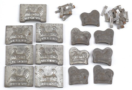 Sixteen hen on nest chocolate molds, nine - 3 3/4: Sixteen hen on nest chocolate molds, nine - 3 3/4'' h., seven - 3 1/4'' h.
