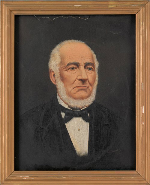 Oil on canvas portrait, signed Jacob Wagner Jr. : Oil on canvas portrait, signed Jacob Wagner Jr. 1894, 24'' x 20''.