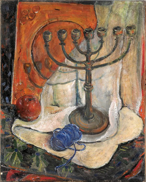 Oil on canvas still life, signed Naomi Hazel, 2: Oil on canvas still life, signed Naomi Hazel, 20'' x 16'', together with an oil on canvas landscape, 12'' x 18''.