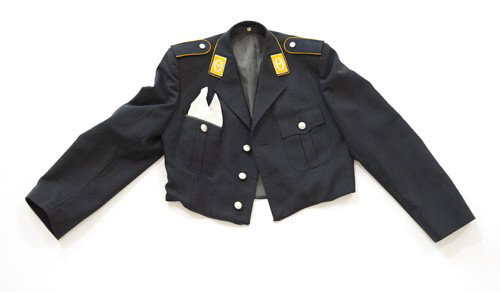 Luftwaffe Flight Major dinner jacket with collare: Luftwaffe Flight Major dinner jacket with collared tabs and shoulder boards.