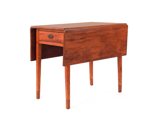Pennsylvania Hepplewhite walnut Pembroke table, c: Pennsylvania Hepplewhite walnut Pembroke table, ca. 1810, 29 3/4'' h., 21 1/2'' w., 35'' d.