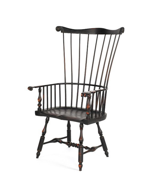 Reproduction windsor armchair.: Reproduction windsor armchair.