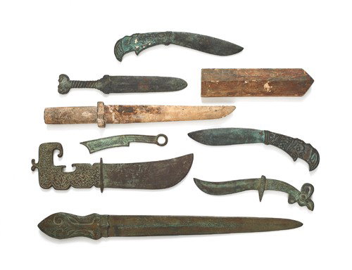 Collection of archaist Chinese bronze and jade ar: Collection of archaist Chinese bronze and jade articles. Provenance: Pennsylvania educational institution.