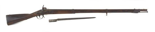 Asa Waters U.S. model 1816 musket, .69 caliber,: Asa Waters U.S. model 1816 musket, .69 caliber, converted to percussion, 42'' barrel.