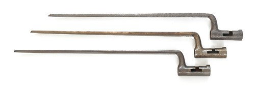 Three U.S. 1816 socket bayonets to include one: Three U.S. 1816 socket bayonets to include one Nathan Star and one marked BB.