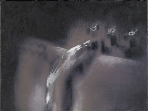 Louis Renzoni (American, b. 1952), nine-part oil: Louis Renzoni (American, b. 1952), nine-part oil on canvas work, titled The Kitchen Sink, signed verso, each - 12'' x 16''.