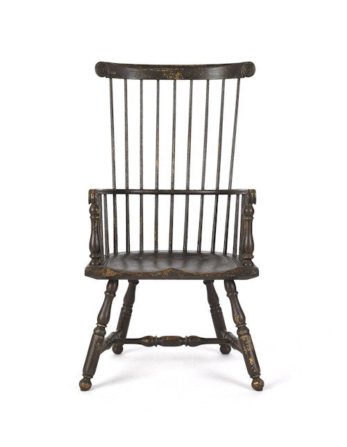 Contemporary Windsor armchair.: Contemporary Windsor armchair.