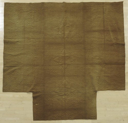 New England tan linsey woolsey coverlet, ca. 180: New England tan linsey woolsey coverlet, ca. 1800.