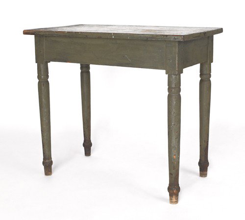 Pennsylvania painted pine work table, 29'' h., 33: Pennsylvania painted pine work table, 29'' h., 33'' w.