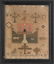 281: Pair of Pennsylvania silk on linen cross stitch