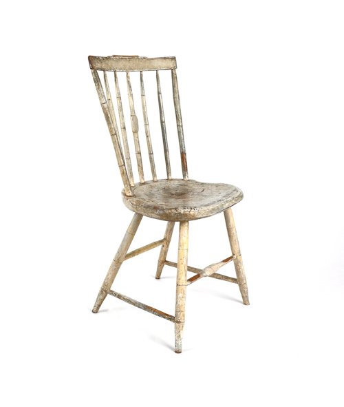 Painted rodback Windsor chair, ca. 1810.: Painted rodback Windsor chair, ca. 1810.