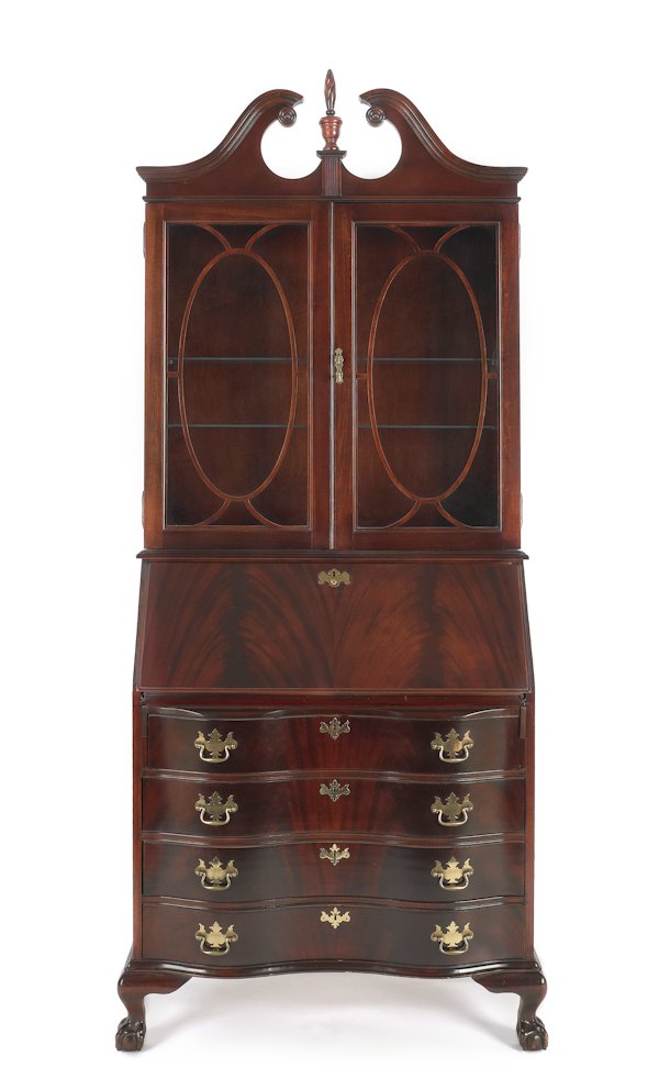 614 Jasper Co. mahogany secretary, 84'' h., 33