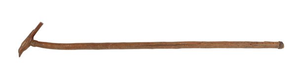Schtockschnitzler Simmons (Berks County, Penns: Schtockschnitzler Simmons (Berks County, Pennsylvania, active 1885-1910), carved cane with a bird whistle grip, 36 3/4'' l.