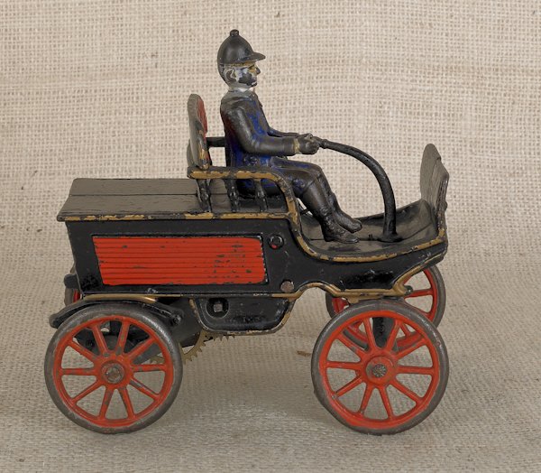 Clockworks wind-up trolley toy, 5 3/4'' l.: Clockworks wind-up trolley toy, 5 3/4'' l.
