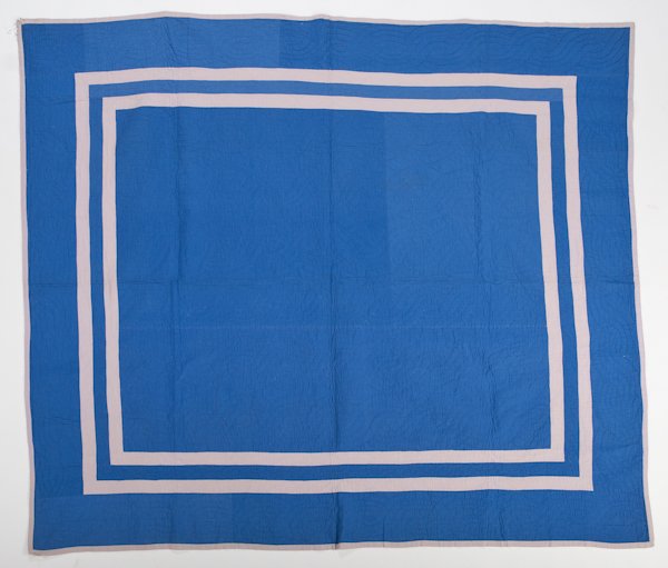 Amish window pane quilt, early 20th c., 80'' x 70'': Amish window pane quilt, early 20th c., 80'' x 70''.
