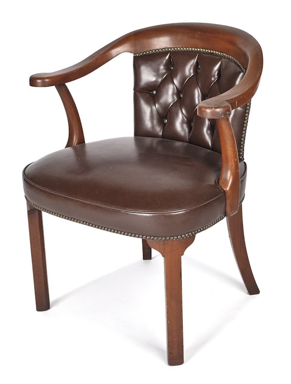 Two Kittinger chairs, 20th c., to include one ope: Two Kittinger chairs, 20th c., to include one open armchair.