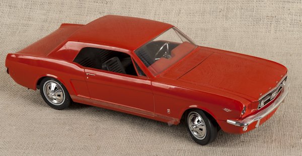 Wen-Mac 1966 Ford Mustang friction car, 16'' l.: Wen-Mac 1966 Ford Mustang friction car, 16'' l.