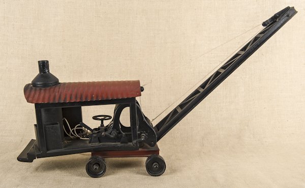Buddy L pressed steel steam shovel, 18 1/2'' l.: Buddy L pressed steel steam shovel, 18 1/2'' l.