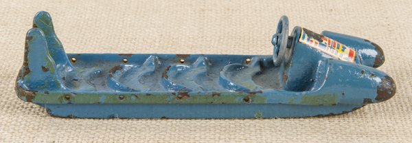 Cast iron bob sled, 7'' l.: Cast iron bob sled, 7'' l.