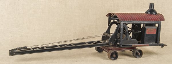 Buddy L pressed steel Dredge, 14'' l.: Buddy L pressed steel Dredge, 14'' l.