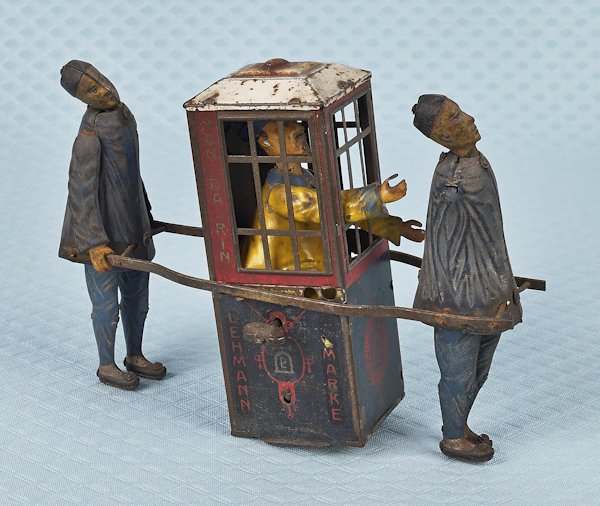 Lehmann tin wind-up Mandarin toy, 5 3/4'' h.: Lehmann tin wind-up Mandarin toy, 5 3/4'' h.